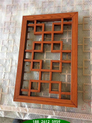 中式城市風格仿古鋁花格 仿古鋁窗花定制