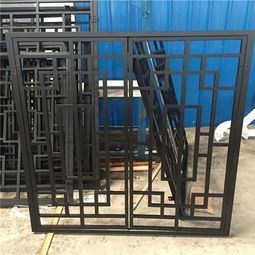 黃山美景區仿古鋁花格 木紋鋁窗花 鋁花格規格