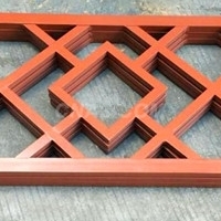 步行街鋁屏風-鋁窗花隔斷-仿古鋁窗花材料