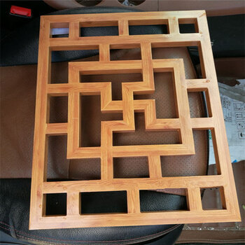 工程裝飾木紋鋁窗花仿古鋁合金窗花工廠