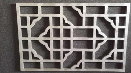 仿古鋁窗花格木紋鋁屏風格柵定制