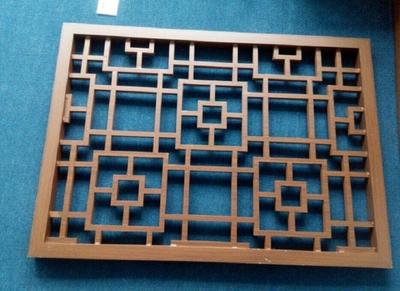 外立面鋁窗花格仿古木紋鋁窗花報價