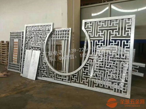 仿古窗花屏風建筑材料廠家 鋁窗花定做