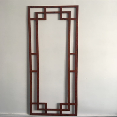 仿古木紋鋁窗花/氟碳漆鋁窗花廠家