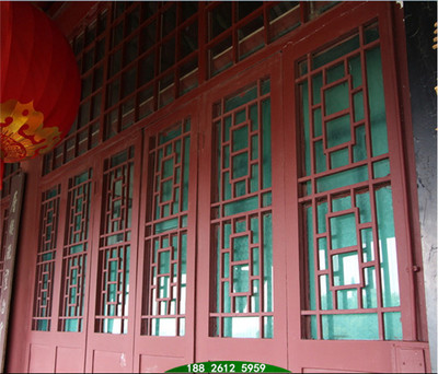 鋁制窗花-仿古鋁窗花-木紋色鋁窗花