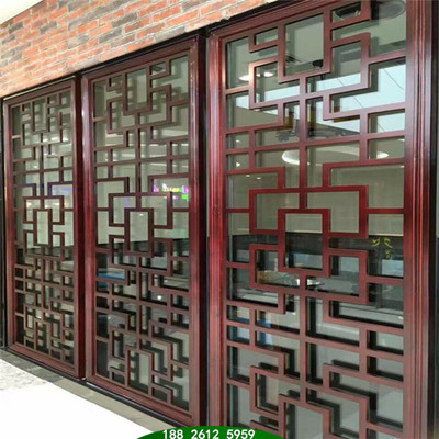 學校外墻鋁花格-仿古鋁窗花-中式鋁合金窗花