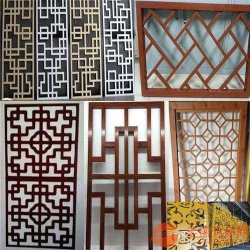 廠家定制木紋鋁掛落 中式風(fēng)格長廊與窗花的完美融合