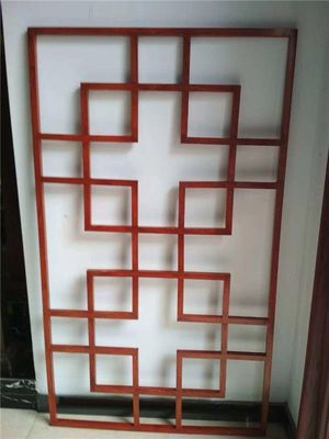 仿古鋁窗花 融合傳統(tǒng)美學(xué)與現(xiàn)代工藝的木紋鋁合金花窗